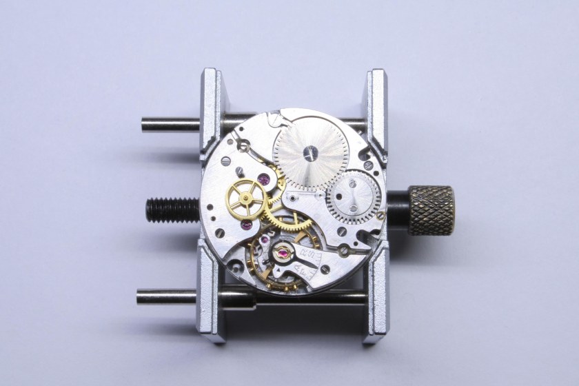 Base movement of the Movado 95M chronograph
