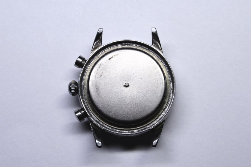 Movado Sub Sea chronograph with case back removed