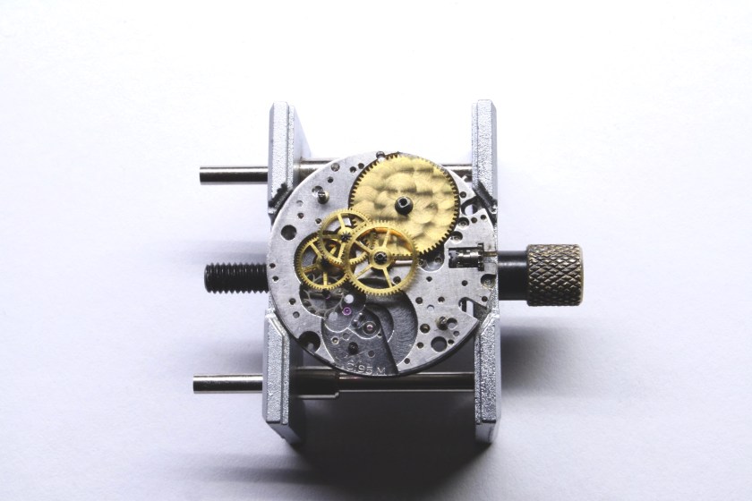 95M movement with Barrel Bridge removed