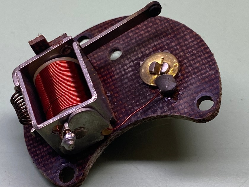 Solenoid removed from the mechanism